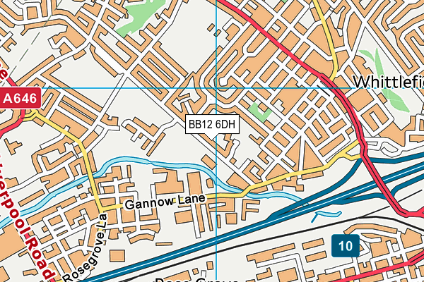 Sycamore Avenue map (BB12 6DH) - OS VectorMap District (Ordnance Survey)