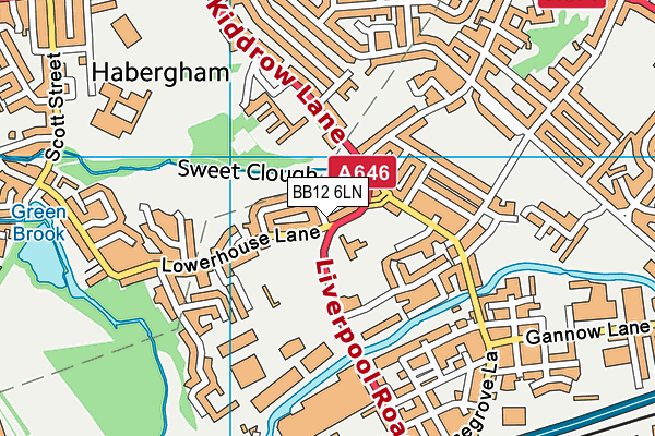 Burnley Lowerhouse Junior School map (BB12 6LN) - OS VectorMap District (Ordnance Survey)