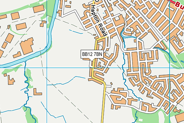 Fennyfold Playing Fields map (BB12 7BN) - OS VectorMap District (Ordnance Survey)