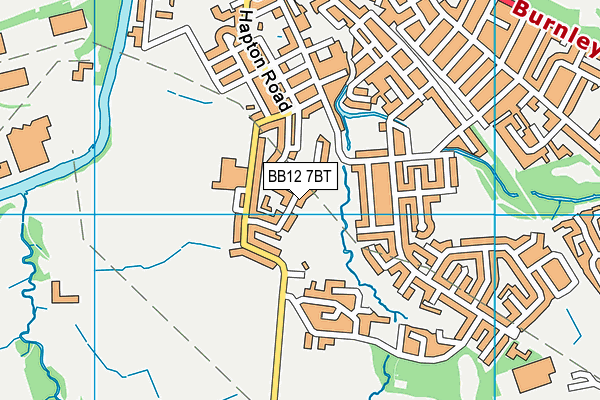 BB12 7BT map - OS VectorMap District (Ordnance Survey)