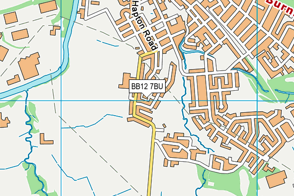 BB12 7BU map - OS VectorMap District (Ordnance Survey)