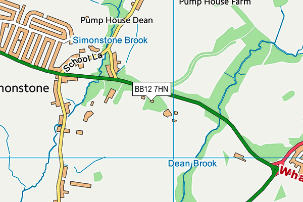 BB12 7HN map - OS VectorMap District (Ordnance Survey)