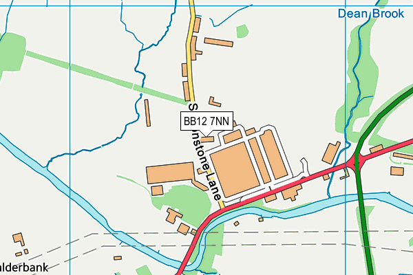 BB12 7NN map - OS VectorMap District (Ordnance Survey)