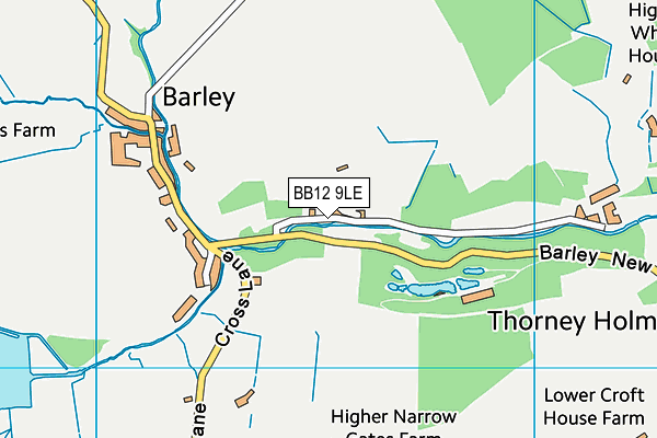 BB12 9LE map - OS VectorMap District (Ordnance Survey)