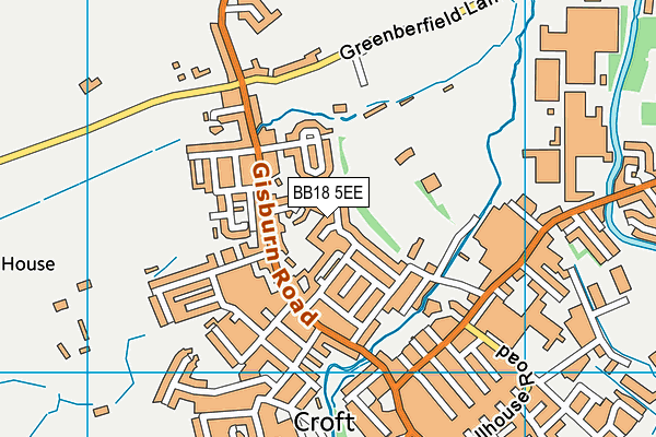BB18 5EE map - OS VectorMap District (Ordnance Survey)