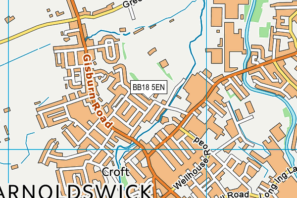 St Joseph's Catholic Primary School (Barnoldswick) map (BB18 5EN) - OS VectorMap District (Ordnance Survey)