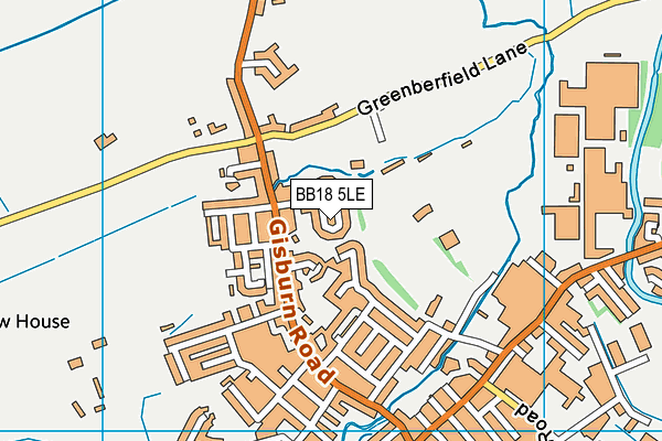 BB18 5LE map - OS VectorMap District (Ordnance Survey)