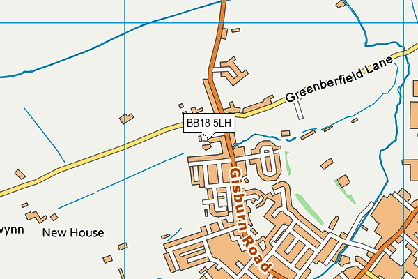 BB18 5LH map - OS VectorMap District (Ordnance Survey)