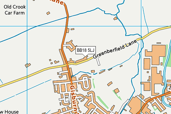 Silentnight Stadium map (BB18 5LJ) - OS VectorMap District (Ordnance Survey)