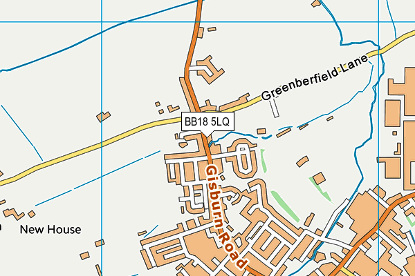 BB18 5LQ map - OS VectorMap District (Ordnance Survey)