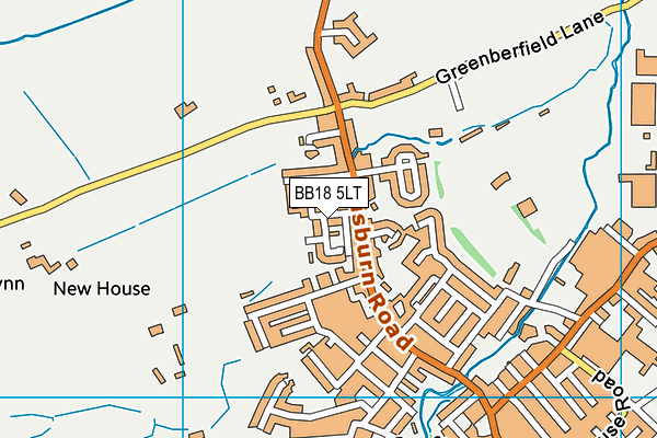 BB18 5LT map - OS VectorMap District (Ordnance Survey)