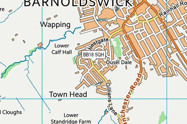 Map of BARNOLDSWICK PLUMBING & HEATING LIMITED at district scale