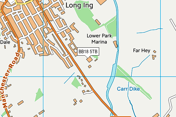 West Craven High School map (BB18 5TB) - OS VectorMap District (Ordnance Survey)