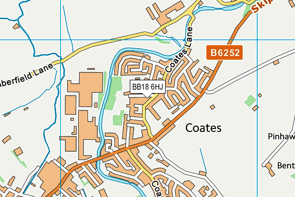 Rolls Royce Leisure Fitness Centre map (BB18 6HJ) - OS VectorMap District (Ordnance Survey)