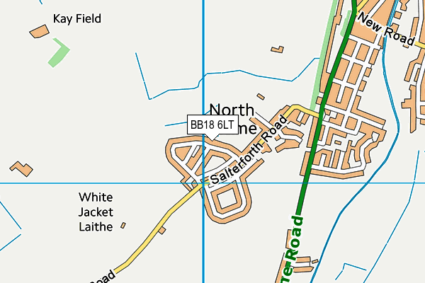 BB18 6LT map - OS VectorMap District (Ordnance Survey)