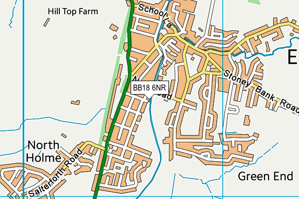 BB18 6NR map - OS VectorMap District (Ordnance Survey)