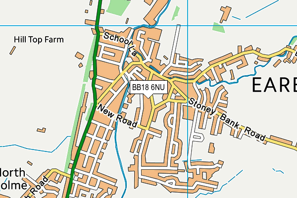 BB18 6NU map - OS VectorMap District (Ordnance Survey)