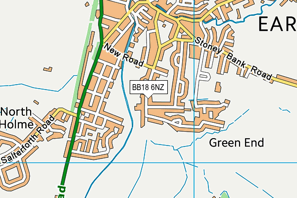 BB18 6NZ map - OS VectorMap District (Ordnance Survey)