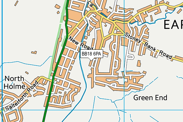 BB18 6PA map - OS VectorMap District (Ordnance Survey)