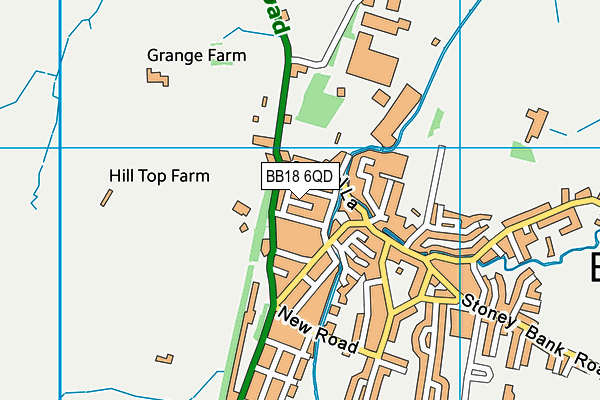 BB18 6QD map - OS VectorMap District (Ordnance Survey)