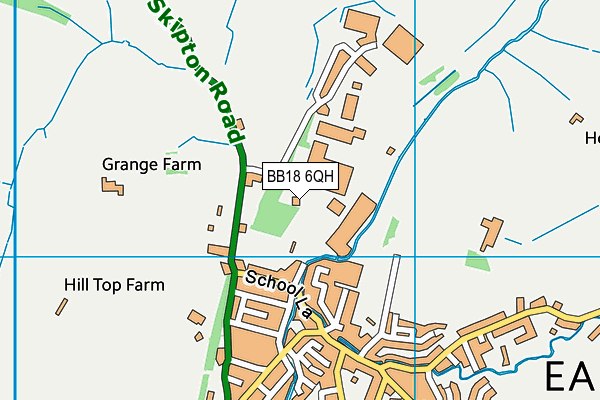 BB18 6QH map - OS VectorMap District (Ordnance Survey)