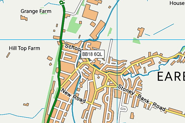 BB18 6QL map - OS VectorMap District (Ordnance Survey)