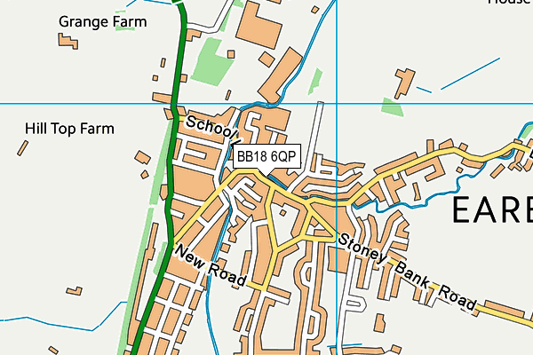 BB18 6QP map - OS VectorMap District (Ordnance Survey)