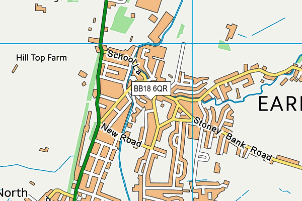 BB18 6QR map - OS VectorMap District (Ordnance Survey)