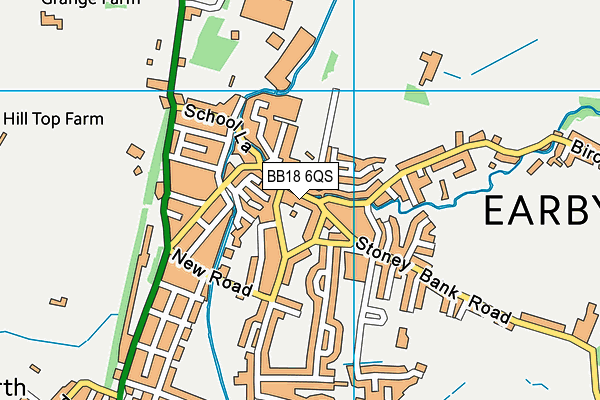 BB18 6QS map - OS VectorMap District (Ordnance Survey)