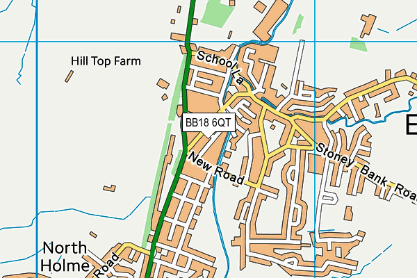 BB18 6QT map - OS VectorMap District (Ordnance Survey)