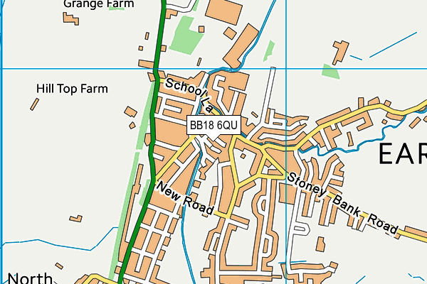 BB18 6QU map - OS VectorMap District (Ordnance Survey)