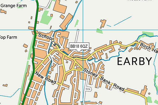 BB18 6QZ map - OS VectorMap District (Ordnance Survey)