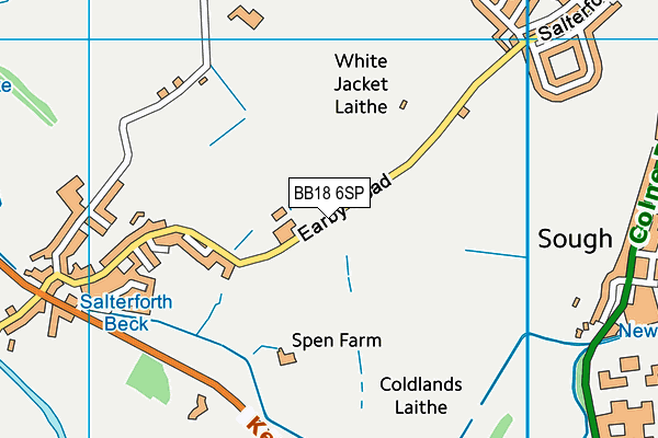 BB18 6SP map - OS VectorMap District (Ordnance Survey)