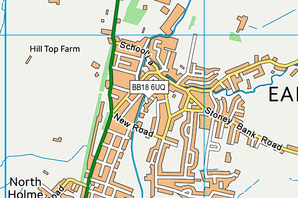 BB18 6UQ map - OS VectorMap District (Ordnance Survey)