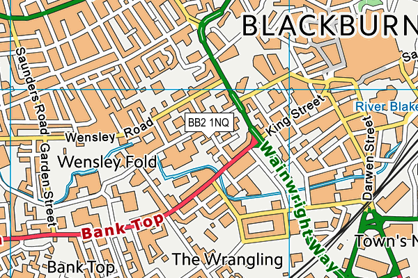 BB2 1NQ map - OS VectorMap District (Ordnance Survey)