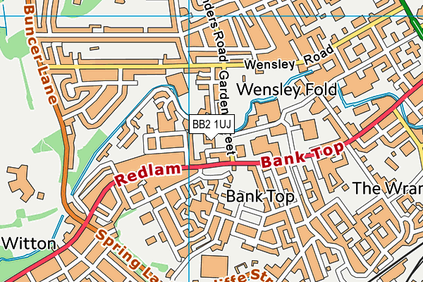 BB2 1UJ map - OS VectorMap District (Ordnance Survey)