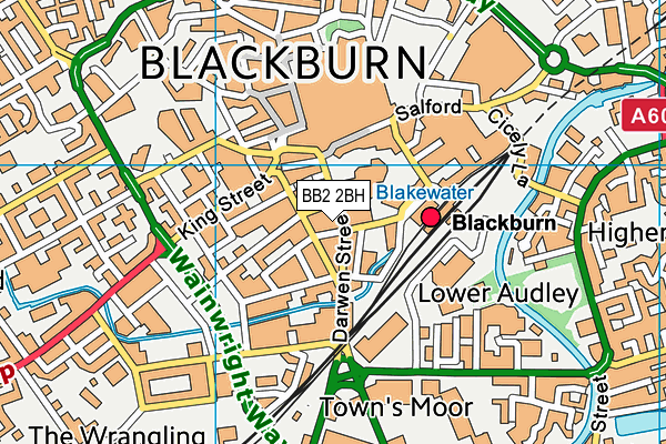 BB2 2BH map - OS VectorMap District (Ordnance Survey)