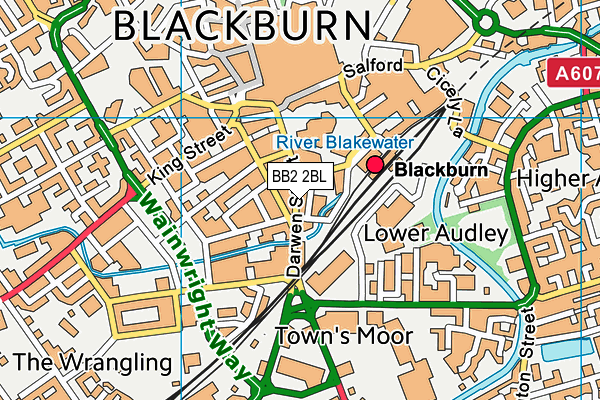 BB2 2BL map - OS VectorMap District (Ordnance Survey)