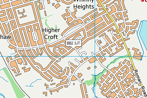 BB2 3JT map - OS VectorMap District (Ordnance Survey)