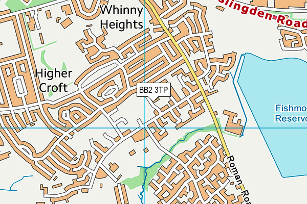 BB2 3TP map - OS VectorMap District (Ordnance Survey)