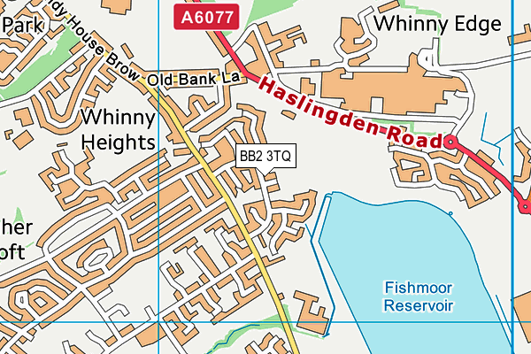 BB2 3TQ map - OS VectorMap District (Ordnance Survey)