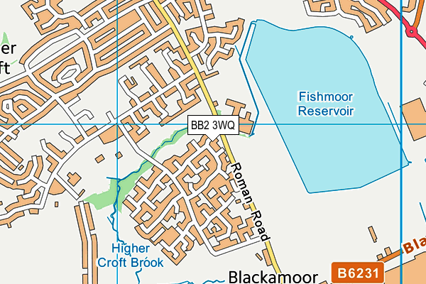 BB2 3WQ map - OS VectorMap District (Ordnance Survey)