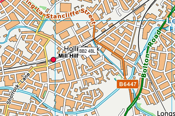 BB2 4BL map - OS VectorMap District (Ordnance Survey)