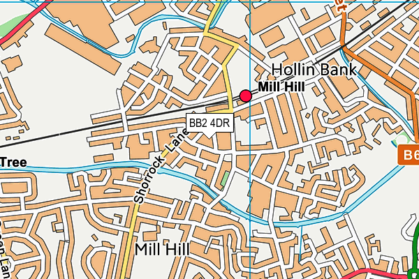 BB2 4DR map - OS VectorMap District (Ordnance Survey)