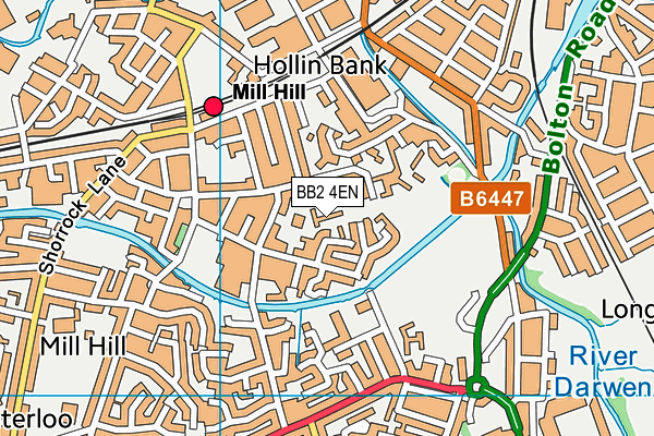 BB2 4EN map - OS VectorMap District (Ordnance Survey)