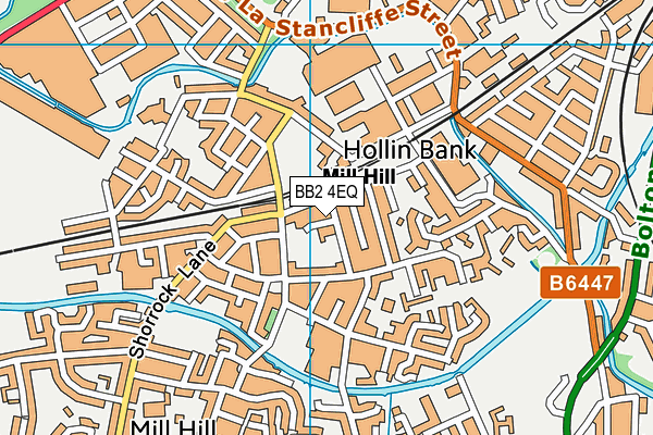 BB2 4EQ map - OS VectorMap District (Ordnance Survey)