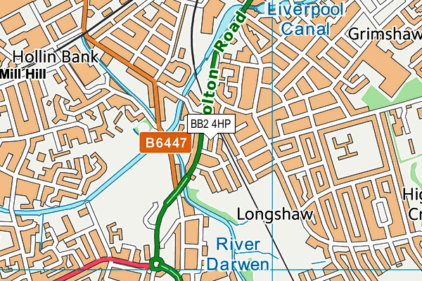 BB2 4HP map - OS VectorMap District (Ordnance Survey)