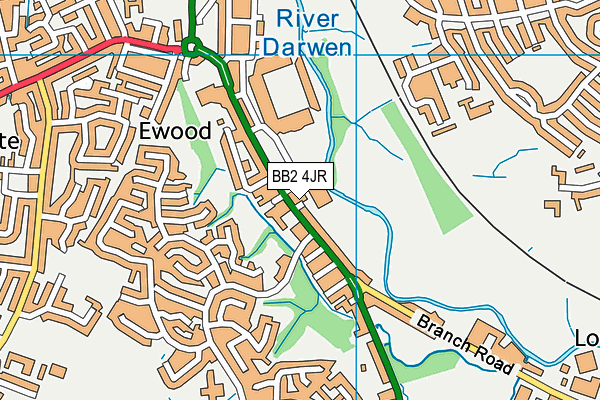 Blackburn Rovers Community Trust map (BB2 4JR) - OS VectorMap District (Ordnance Survey)