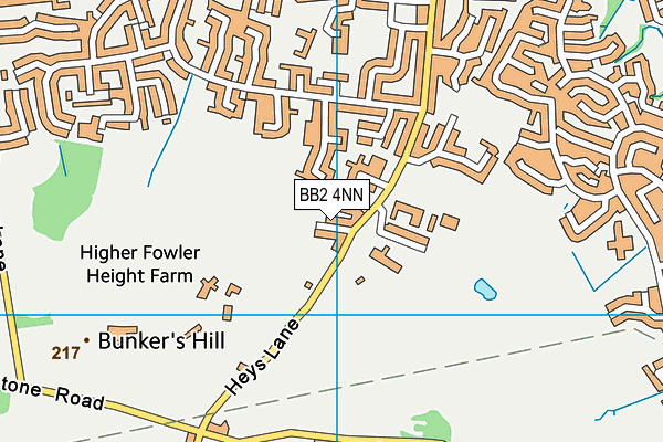 BB2 4NN map - OS VectorMap District (Ordnance Survey)