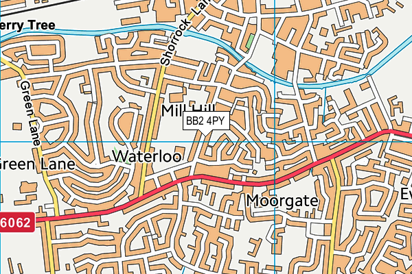 BB2 4PY map - OS VectorMap District (Ordnance Survey)